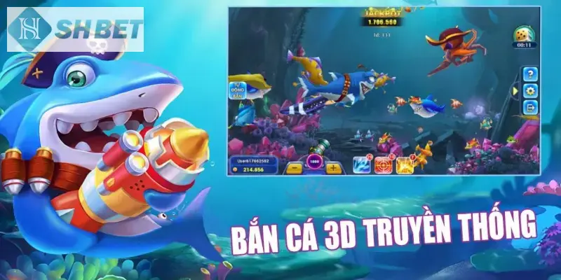 Hàng ngàn điểm hấp dẫn của game vua săn cá 3D tại SHBET