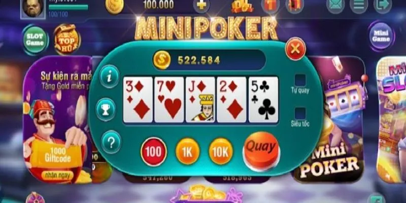 Điểm khác biệt giữa Mini Poker với poker truyền thống